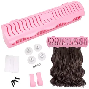 Hair Extension Holder Hair Extension Style Caddy Designed to Hold Clip-Ins, Tape-In’s, Micro Bundles and Sew-In Wefts While You Color, Wash, Style, Pack and Store Haircare Heatless
