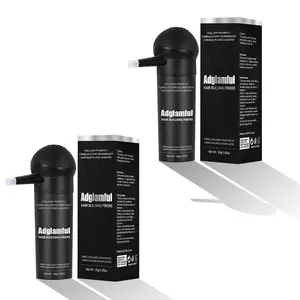 Adglamful 2-Pack Hair Building Fibers 30g – Instant Hair Thickening, Root Touch-Up & Precision Spray Nozzle – Natural Matte Finish, Sweatproof & Windproof, Ideal for Thinning Hair Coverage Haircare