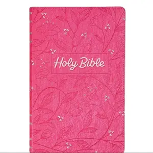 Pearlized Cherry Pink Faux Leather King James Version Gift Edition Bible