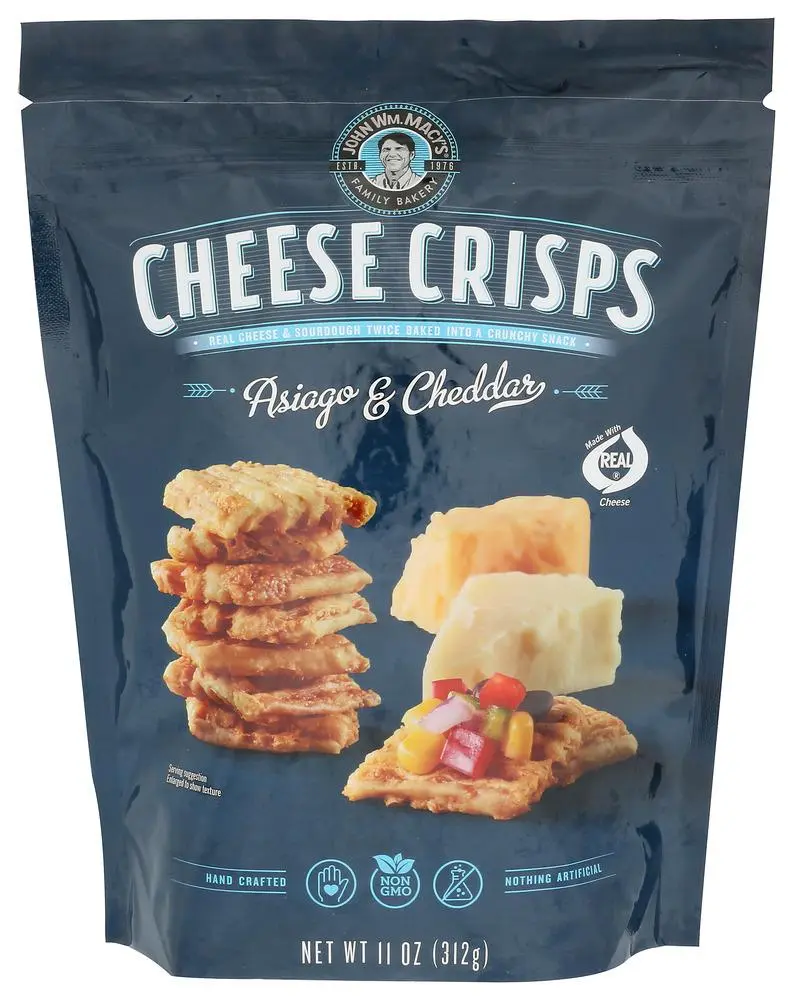 MACYS SNACK CHS CHD ASIAGO BAG - 11OZ