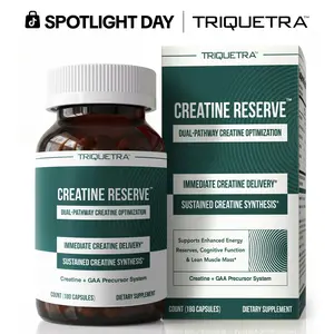 Creatine Reserve – Creatine Monohydrate + GAA with B Vitamins & Taurine – Dual-Source Creatine Formula for Women & Men – Non-GMO (30 Servings)