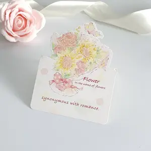 3D flower bouquet greeting cards, message cards, blessing cards, Valentine's Day gift cards, decorative cards, Mother's Day gifts