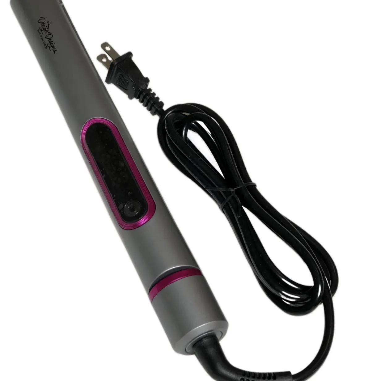 Platinum Series 2-in-1 Titanium Flat Iron Hair Straightener & Curling Wand - Adjustable Comfort Hair Styling Tool for Personal Care, Titanium Curling Wand, Hair Curler Iron
