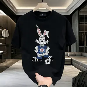 Men's and women's T-shirts - Cruz Azul Soccer Club Themed Tee - Short Sleeve Round Neck Fun Design, Casual Summer Shirt for Men, pure cotton fabric, Perfect for Independence Day or Casual Outfit, Outdoor Wear | Round Neck Tee | Lightweight Shirt