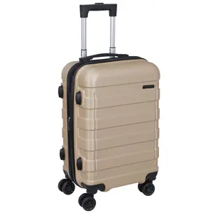 Segawe 21" Expandable ABS Luggage Suitcase Trolley, Champagne
