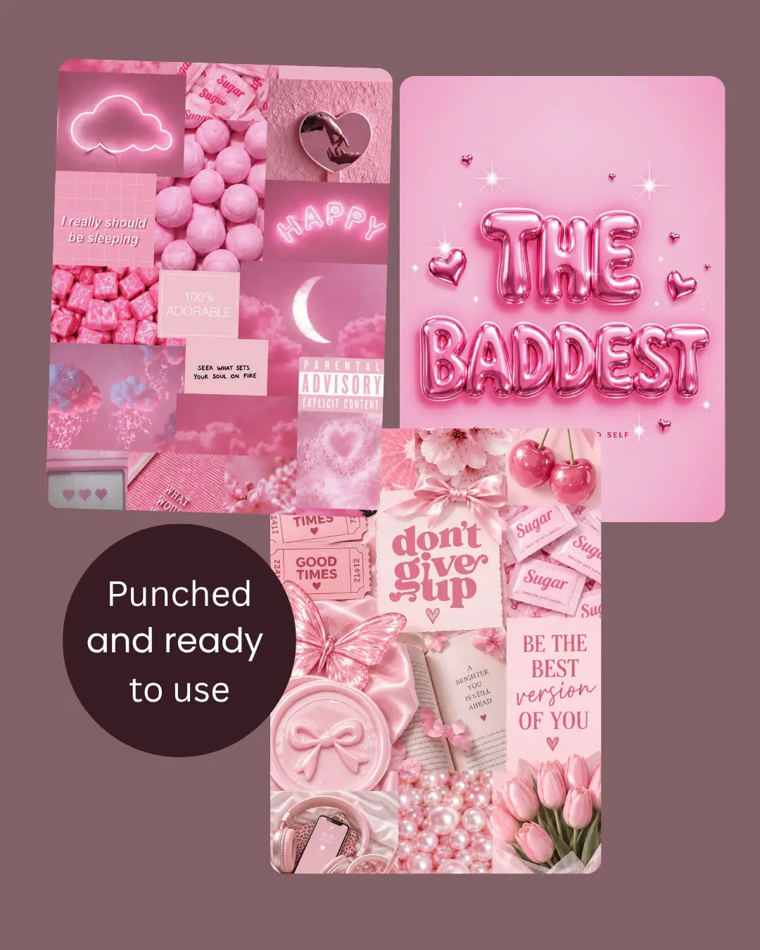 3 Pack of planner insert dashboards