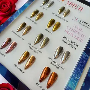 Gold Chrome Powder #4 2gram Jar for Nail Design