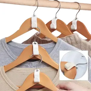 6pcs Space Saving Hanger Hook Add On Hooks Double Hang Clothes Closet Organizer