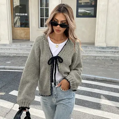 Grey Cardigan Tie Front Cardigan Outfit Grey Cardigan Outfits With Leggings And Cardigans Outfit Fall Long