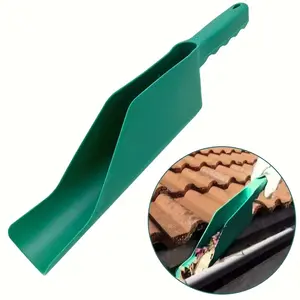 A Heavy-Duty Gutter Cleaning Tool - an Anti-Slip Ergonomic Shovel, Suitable for Roof Gutters And Downspouts, Made of Durable Plastic for Removing Leaves, Debris, And Snow, Ideal for Commercial And Residential Outdoor Garden Maintenance