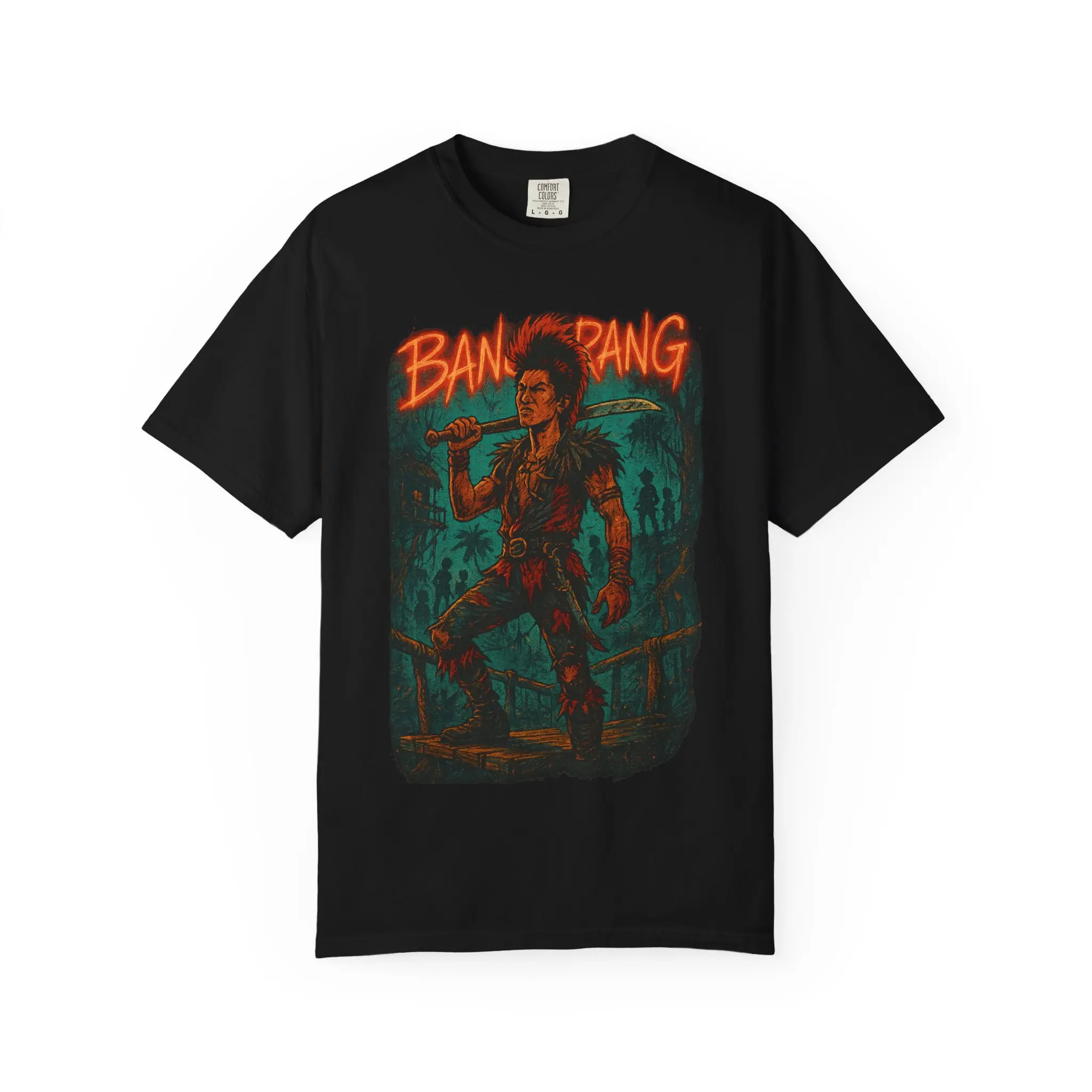Menswear Short-Sleeve Round-Neck T-Shirt, Rufio Lost Boys Fan Tee, Peter Pan Movie Fantasy Adventure Top, Neverland Costume Shirt with Double Stitching