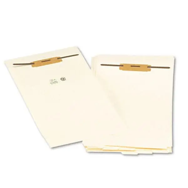Smead 35650 Stackable Tabs End Tab Legal Size Paper Dividers with Fasteners, 1/2 Capacity, 50 Pack