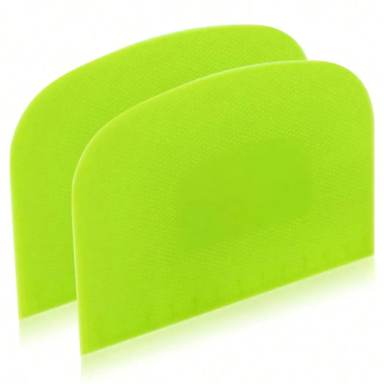 2pcs Dough Scraper Bowl Set, Durable Plastic Dough Cutter & Flexible Bench Scrapper for Bread, Cakes, Fondant, Icing, Spatula Kitchen Baking Utensils, Baking Accessories, Baking Tool, Kitchen Tools