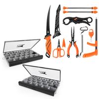 8pc fishing tool kit+3600(2 pack)-Black