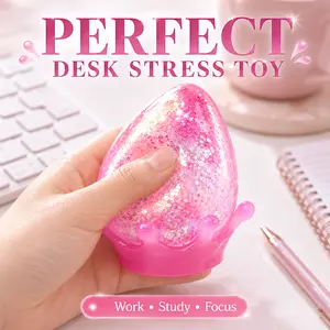 Glitter Squishy Stress Relief Toy for Anxiety & Focus