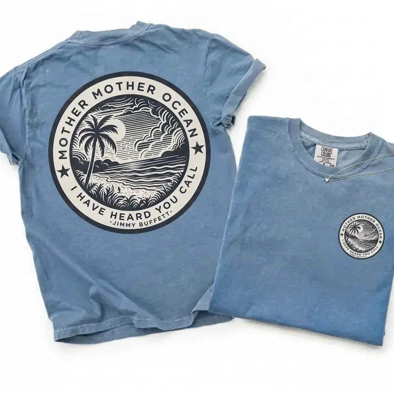 [Comfort Colors] Jimmy Buffett Shirt, Mother Mother Ocean I Have Heard You Call shirt, Summer Vibe Shirt, Gift for Fans