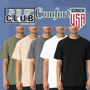 Pro Club Comfort Cotton Short Sleeve unisex T-Shirt medium weight crewneck with regular fit and relaxed collar are a staple for every closet.