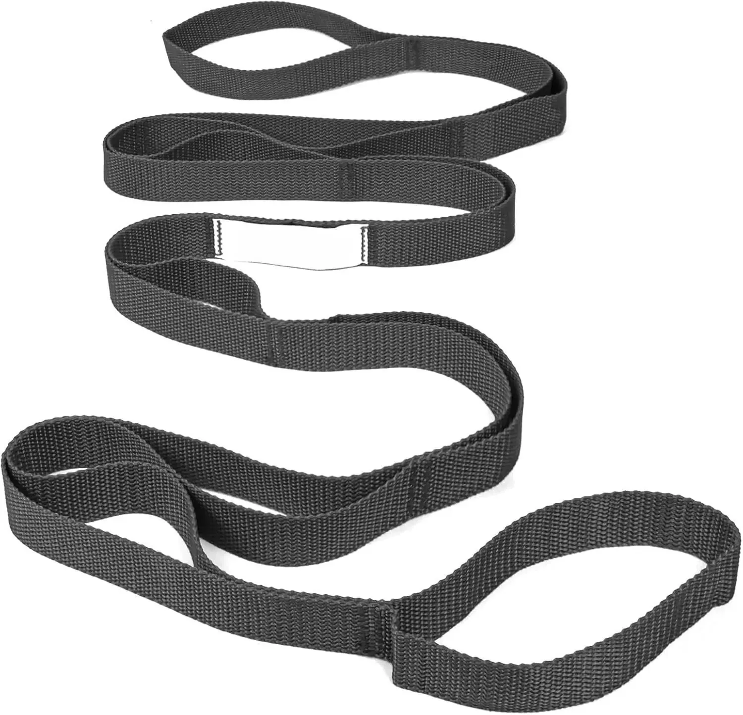 Stretching Strap Yoga Strap Physical  for  Workout, 10 Loops Non-Elastic Stretch Band for Pilates, Flexibility, Exercise and Gymnastics