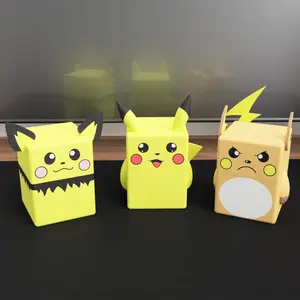 Pichu, Pikachu & Raichu Inspired Pokémon Deck Box – Magnetic TCG Storage for Trading Cards