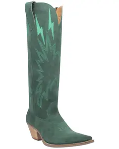 Dingo Women's Thunder Road Western Performance Boot Round Toe - Di597-Green