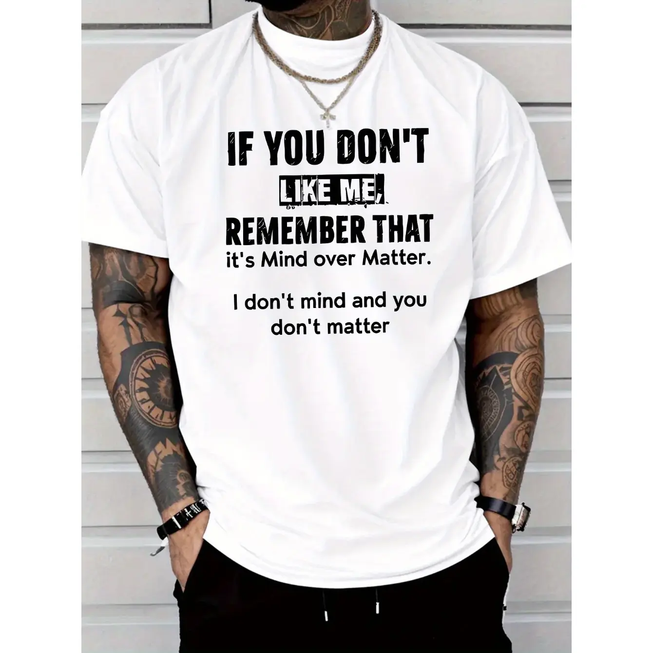 Men's humorous and sarcastic statement apparel Graphic T-Shirt Short Sleeve Crew Neck Regular Fit Casual Wear | Soft & Breathable Fabric, Durable Print, Everyday Comfort, Machine Washable, casual streetwear with bold text design urban casual