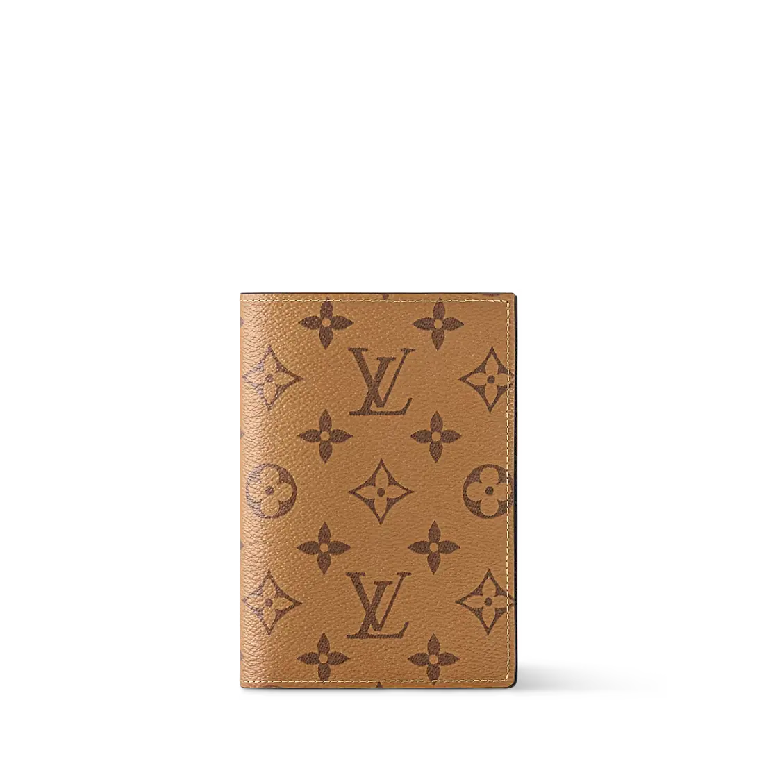 Pre-owned Louis Vuitton Passport Cover M26571 Monogram Reverse Canvas