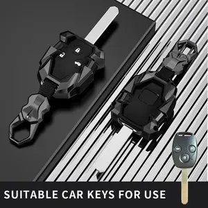 Honda Key Cover Compatible with 2003-2012 Honda Accord Civic Cr-V, Smart Key Protection Case, Durable Car Accessory, Car Key Protector