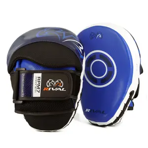 RIVAL Boxing RPM7 Fitness Plus Punch Mitts, Curved Surface, Hook and Loop Wrist