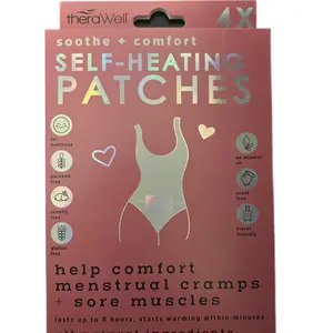 Self Heating Patches for ultimate comfort from menstrual cramps and sore muscles