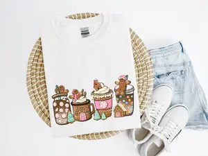 Pink Gingerbread Latte Shirt Crew