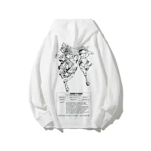 JoJo's Bizarre Adventure Stand "Made in Heaven" 100% Cotton Anime Hoodie, Long Sleeve, Made in the USA |Loose Fit | Perfect Christmas Gift for Boyfriends or Girlfriends