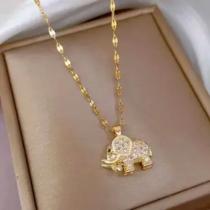 Lucky Elephant Chain for Women - Fashionable Necklace adjustable necklace woman jewelry lucky  necklace