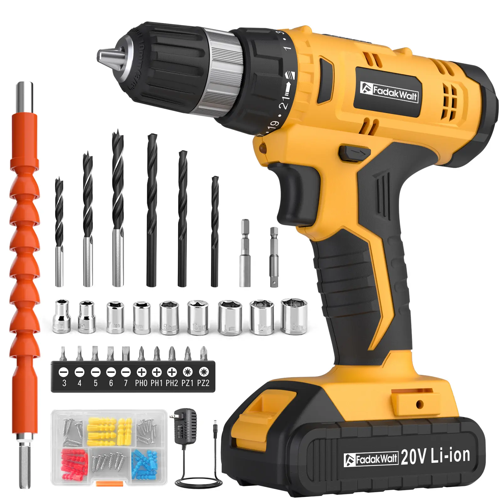 Portable Cordless Power Drill Kit for Home Repairs, DIY Projects & Everyday Use