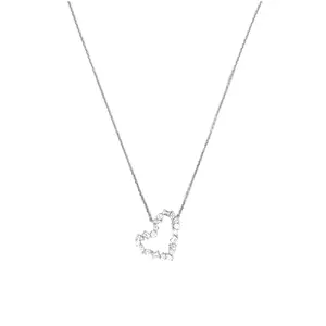 14K Gold Heart Diamond Multi Shape Pendant