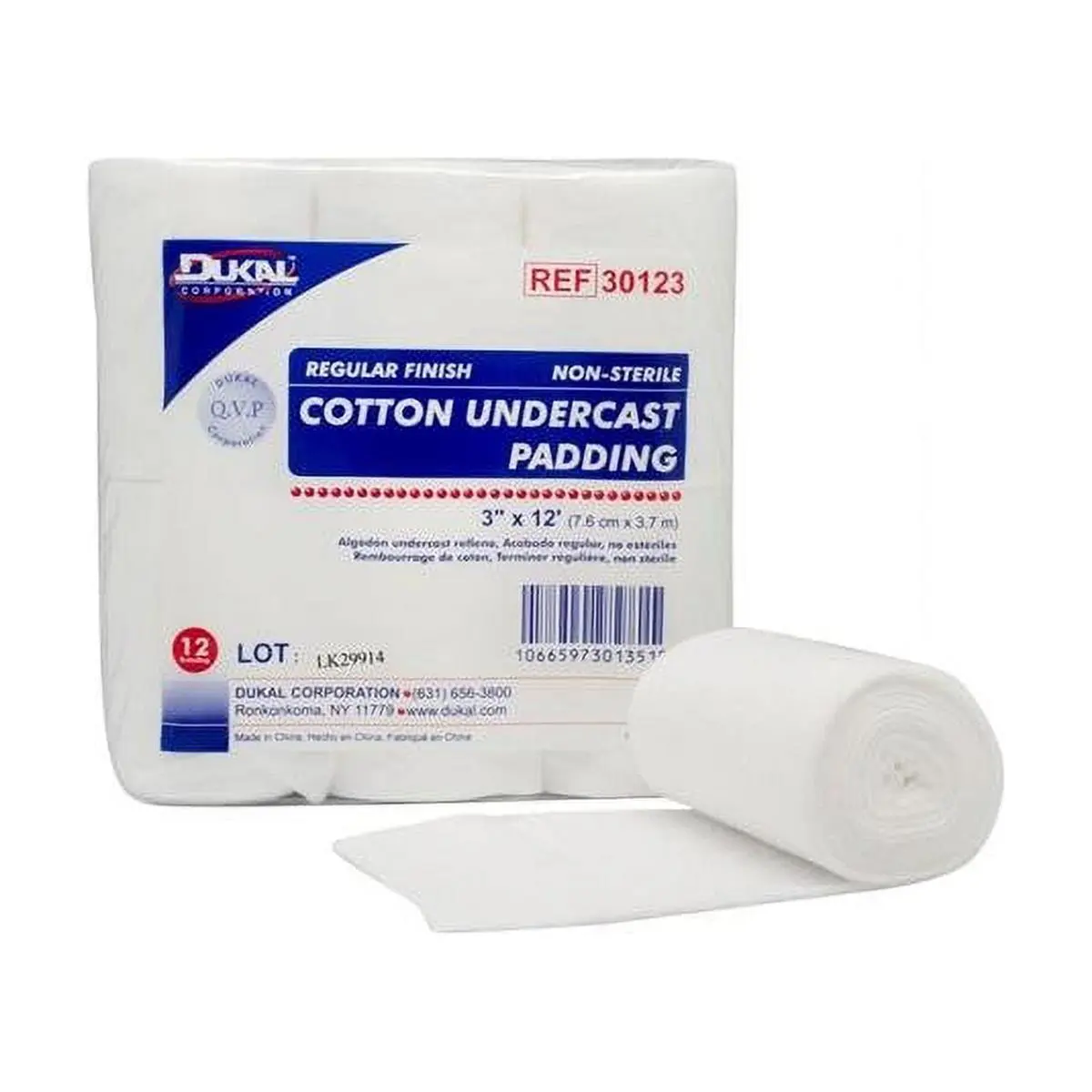 212 MAIN Moisture Absorbent Cotton Undercast Padding, Regular 3 in. x 4 yd Roll for Sports & Outdoor Equestrian Leisure Equipment Use
