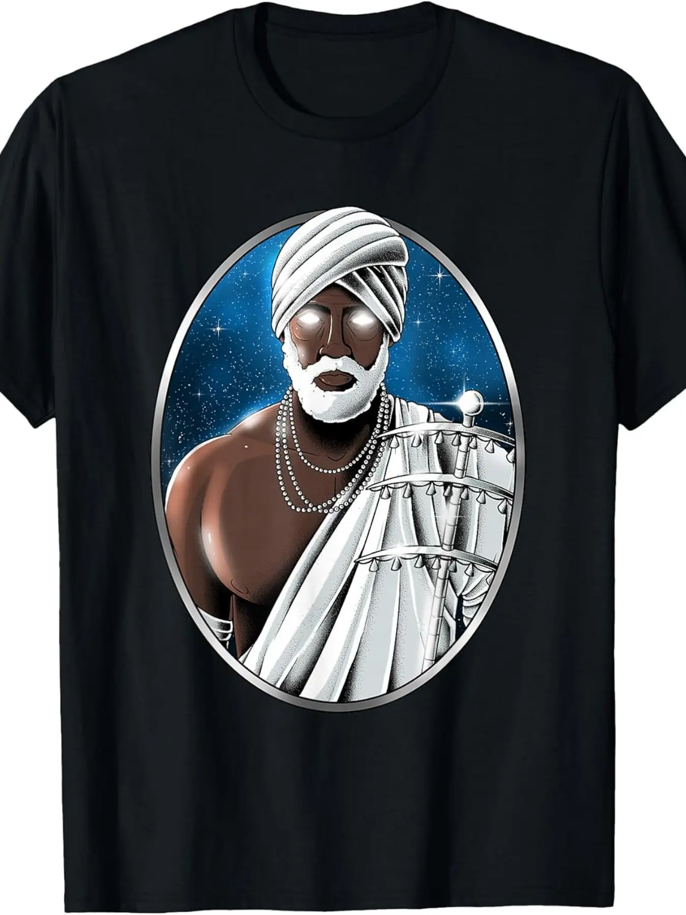 African God Obatala Orisha Santeria Yoruba 7 Afric unisex soft cotton short sleeve t shirt, vintage graphic casual tee for men women teens, perfect birthday holiday gift for camping travel gym daily street  wear