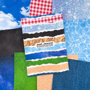 Junk Journal Background Essentials - A5 Matte Sticker Papers