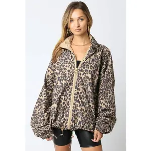 Charity Leopard Jacket/Windbreaker