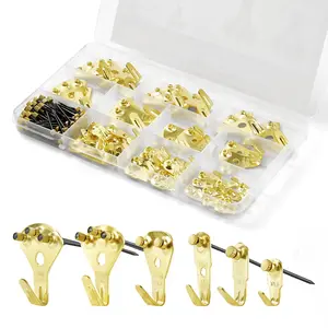 130Pcs Picture Frame Hangers With Nails Metal Photo Hanging Kit