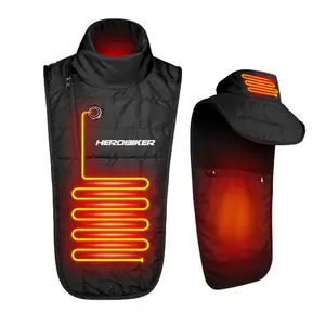 Vest Warm Electronic Heating Scarf Motorcycle Multifunctional Portable Shoulder Pads Sleeveless Chest Vest Neck Cover