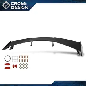 CROSSDESIGN Fit For 2020-2024 Chevy Corvette C8 20-Up Rear Trunk Lid High Wing Spoiler Kit