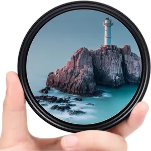 58mm ND Filter Slim Variable ND Neutral Density Filter Adjustable ND Fader ND2-ND400 Lens Filter for    Pentax Olympus Fuji DSLR Camera