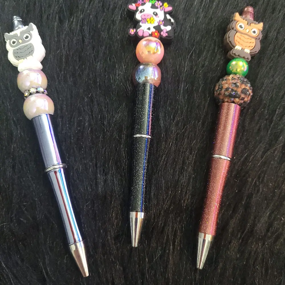 Cute Animal Pens - Adorable Designs with Owl, Cow, and Owl Motifs - Perfect for Writing and Note-Taking