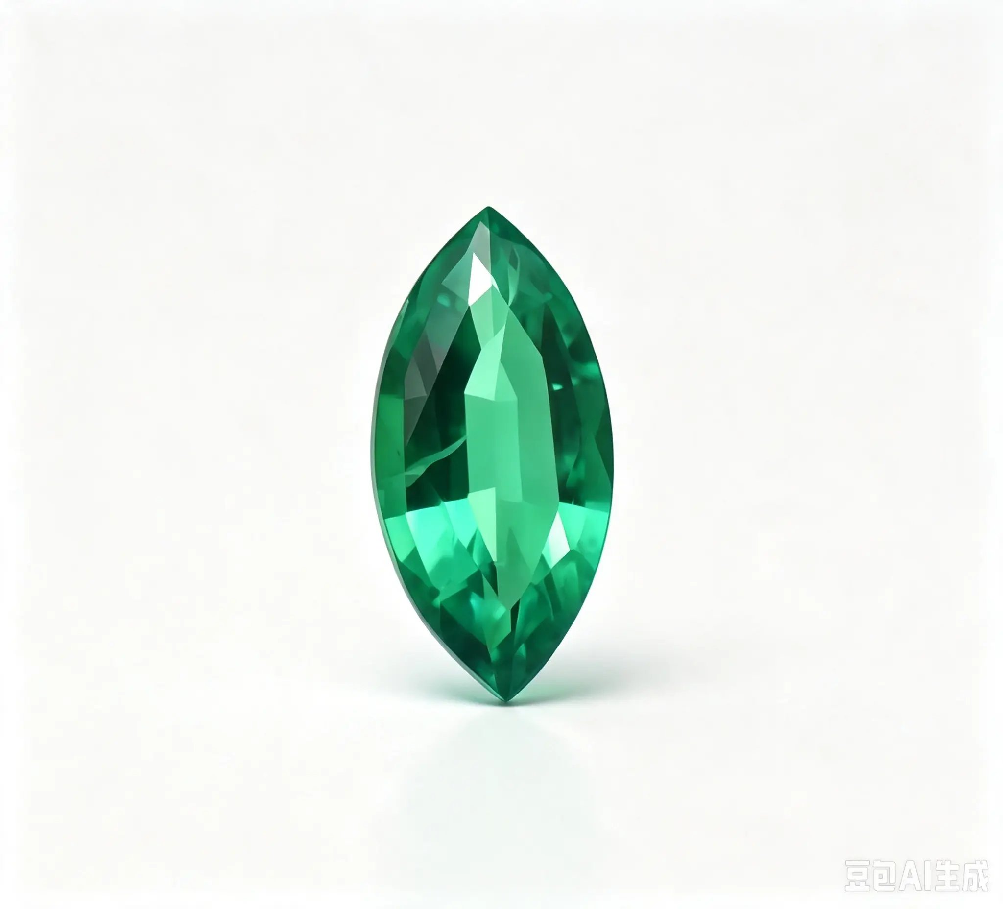 Lab-Grown Marquise Cut Emerald With AGL Certificate