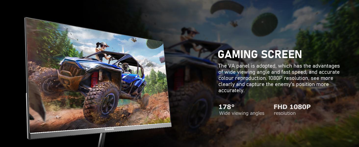 24.5 Inch PC 300/200Hz Gaming Monitor, FHD 1080p Screen,Adaptive Sync,1ms Without Bezel, 98% sRGB, 178 ° Angle View, HDMI、DisplayPort, Compatible with Wall mounting 75 * 75MM - Black,back to school,back to school haul 24.5 Inch PC 300/200Hz Gaming Monitor, FHD 1080p Screen,Adaptive Sync,1ms Without Bezel, 98% sRGB, 178 ° Angle View, HDMI、DisplayPort, Compatible with Wall mounting 75 * 75MM - Black,back to school,back to school haul