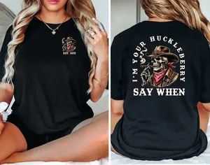 Year 1965-1980 I'M YOUR HUCKLEBERRY SAY WHEN Gen X shirt, Cowboys Cowgirls Style Gen X Shirt, Generation X Shirt, Full Colors,  For Men, For Women
