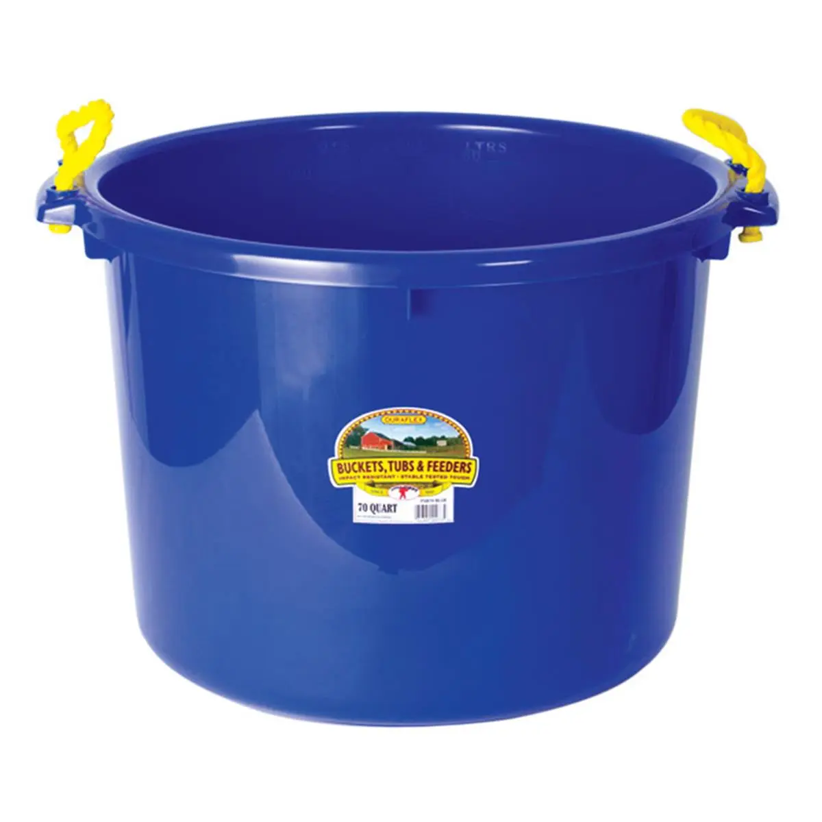 Miller Manufacturing P-SB70 Plastic Large Size Blue 70 qt Bucket Muck Tub