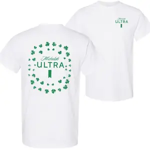 Michelob Ultra St. Patrick’s Day A Fine Pilsner Beer Distressed 2 Sided T-Shirt, Michelob Ultra Shirt For Men For Women, St Patrick's Day Gift, Funny Holiday Shirt