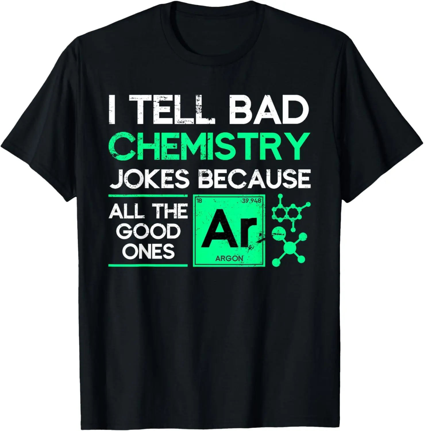 Chemistry Graphic T-Shirt, Casual Unisex Streetwear Fashion Top in Soft Natural Cotton Fabric, Short Sleeve Round Neck Science Gift