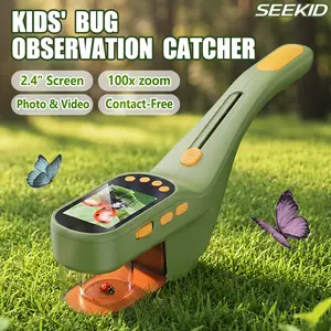 SEEKID Digital Bug Viewer for Kids – Handheld Outdoor Explorer with 2.4" Screen, Photo & Video Recording, Rechargeable STEM Cool Gifts for Kids, Phone & Tablet Alternative for Boys Girls Age 3+